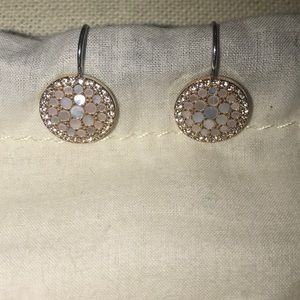 Fossil Vintage Glitz Crystal Drop Earrings